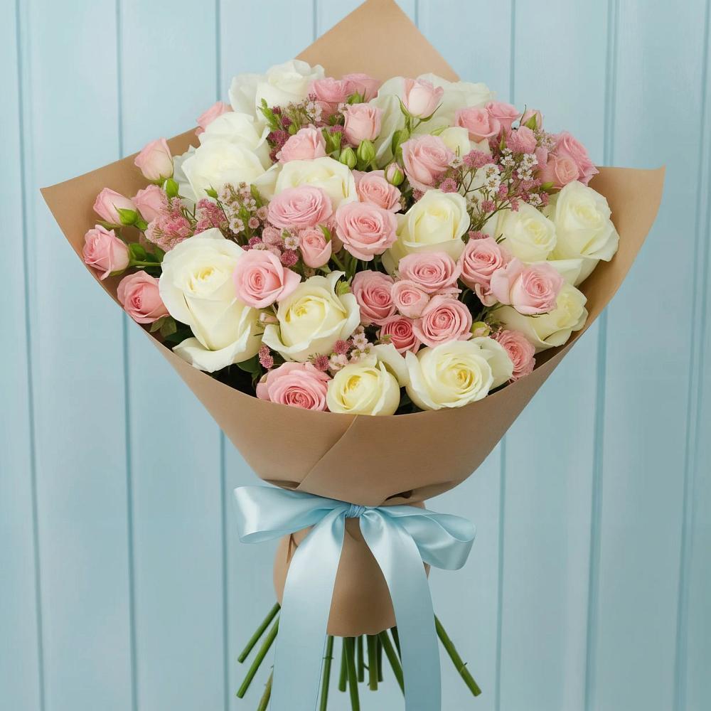 Букет цветов из: Розы в Джедугхабль