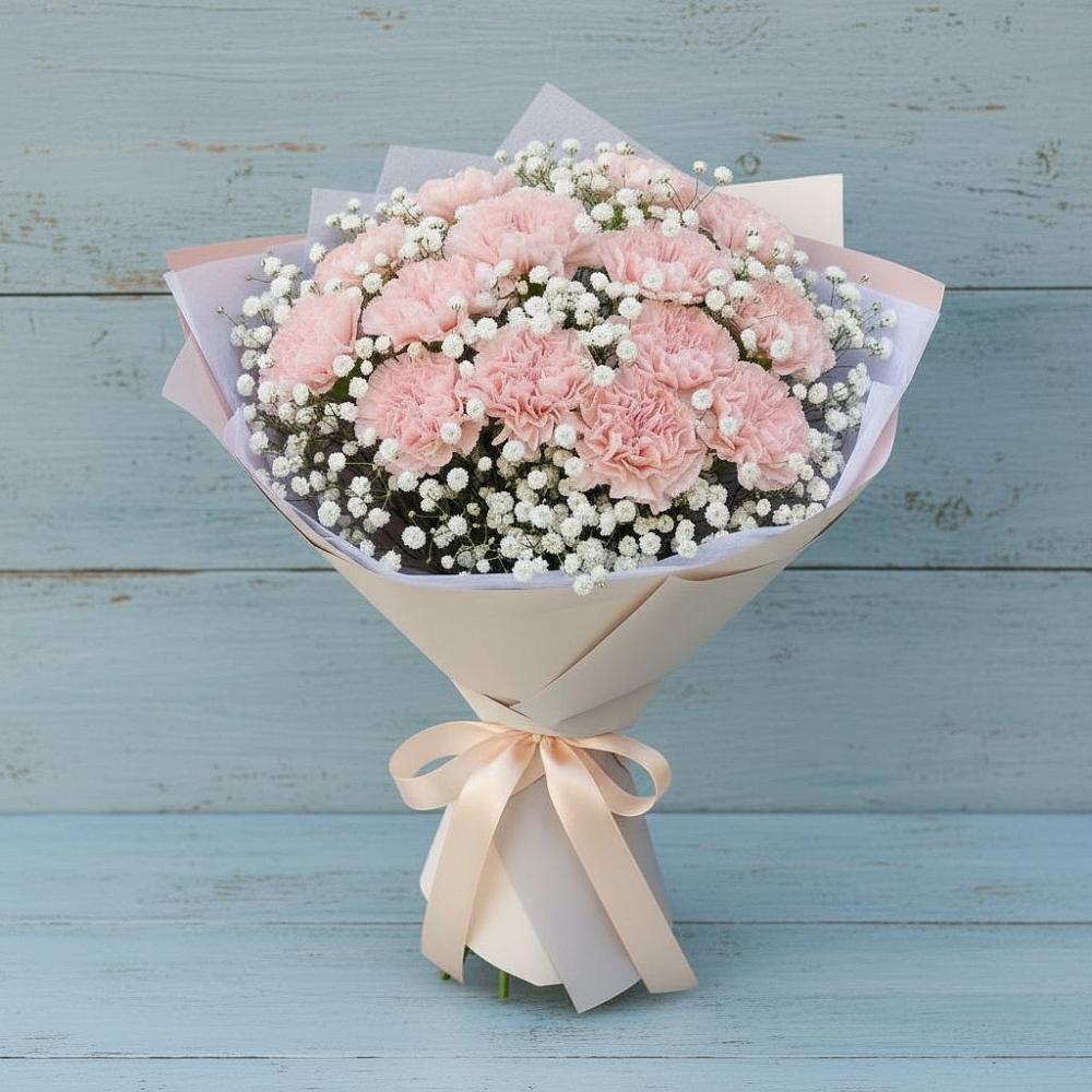 Букет цветов из: Гвоздики в Джедугхабль