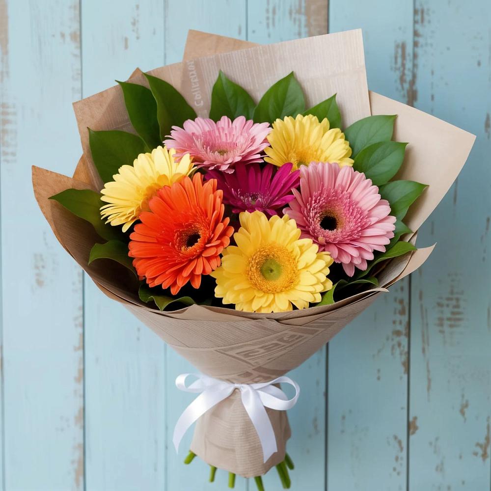 Букет цветов из: Герберы в Джедугхабль