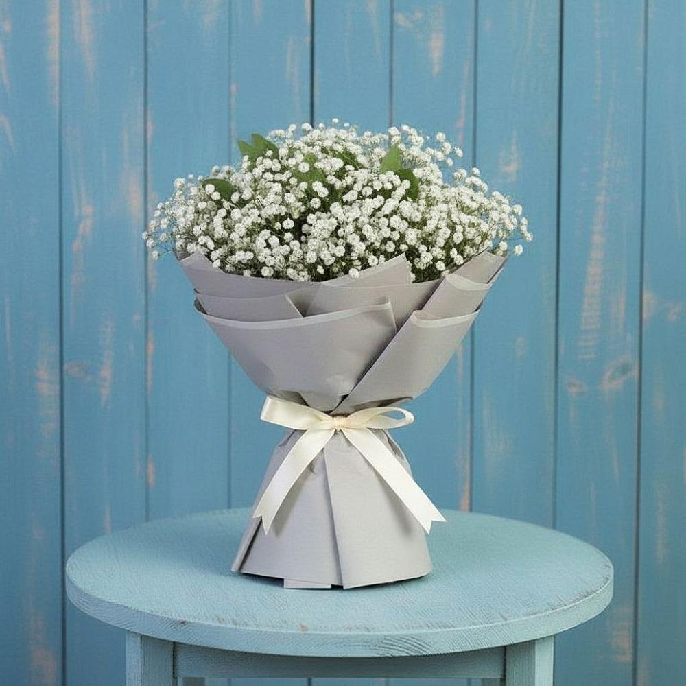 Букет цветов из: Гипсофила в Джедугхабль