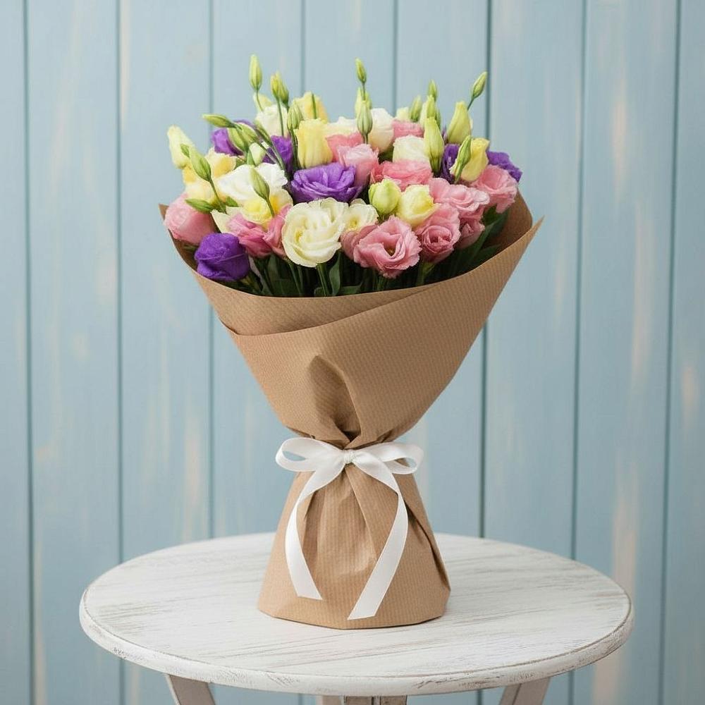 Букет цветов из: Лизиантусы в Джедугхабль