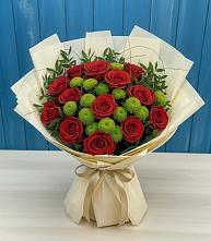 Букет цветов из:  Розы и Хризантемы #REPLACE_PRED# Джедугхабль