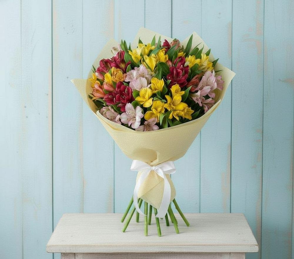 Букет цветов из: Альстромерии в Джедугхабль