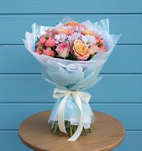 Букет цветов из:  Хризантемы и Розы в Джедугхабль