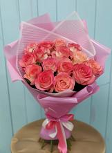 Букет 15 Розовых роз Равель #REPLACE_PRED# Джедугхабль