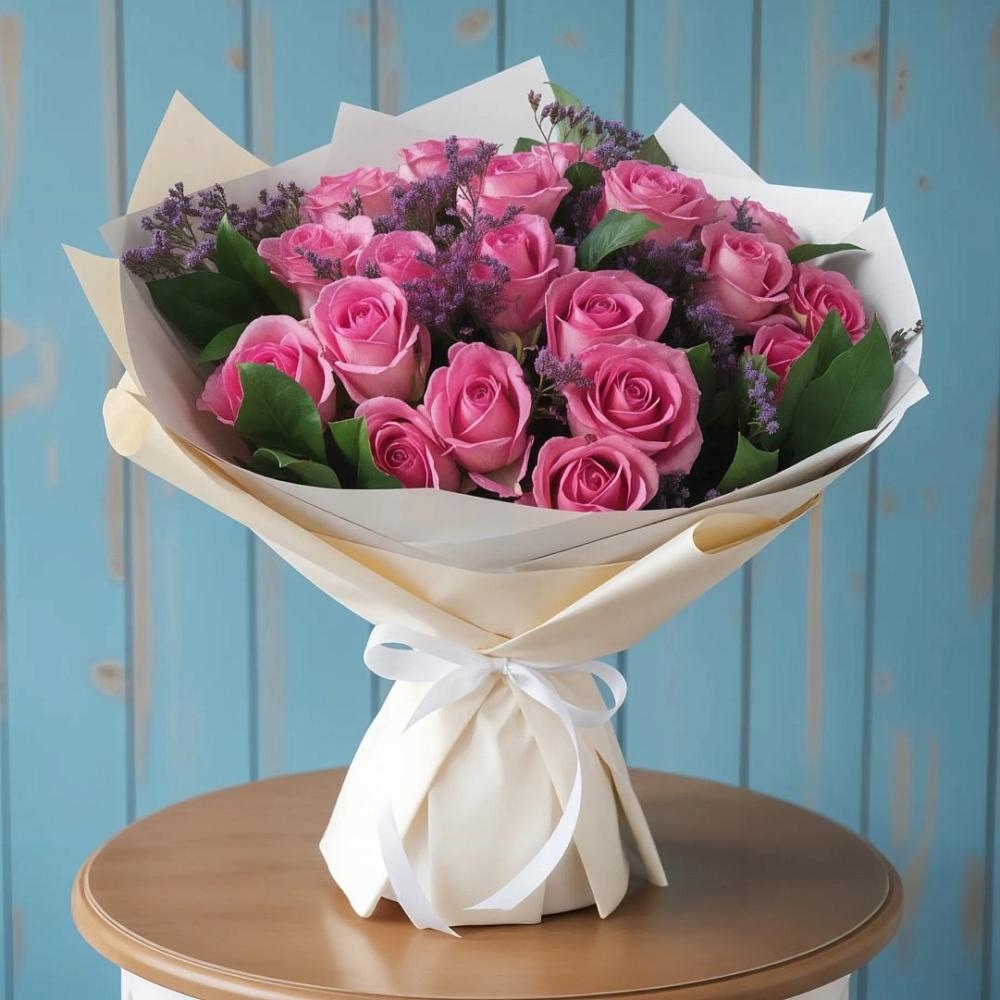 Букет цветов из: Розы в Джедугхабль