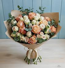 Букет цветов из:  Альстромерии и Розы в Джедугхабль