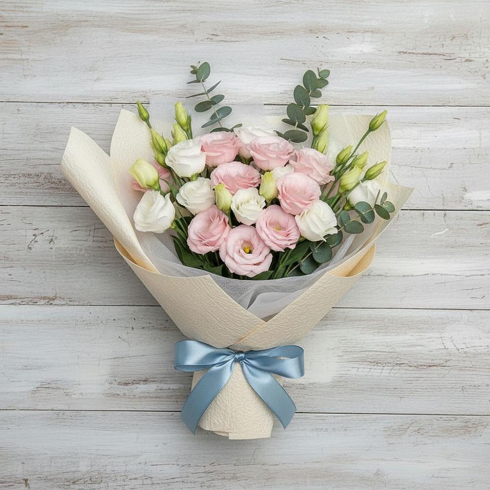 Букет цветов из: Лизиантусы в Джедугхабль